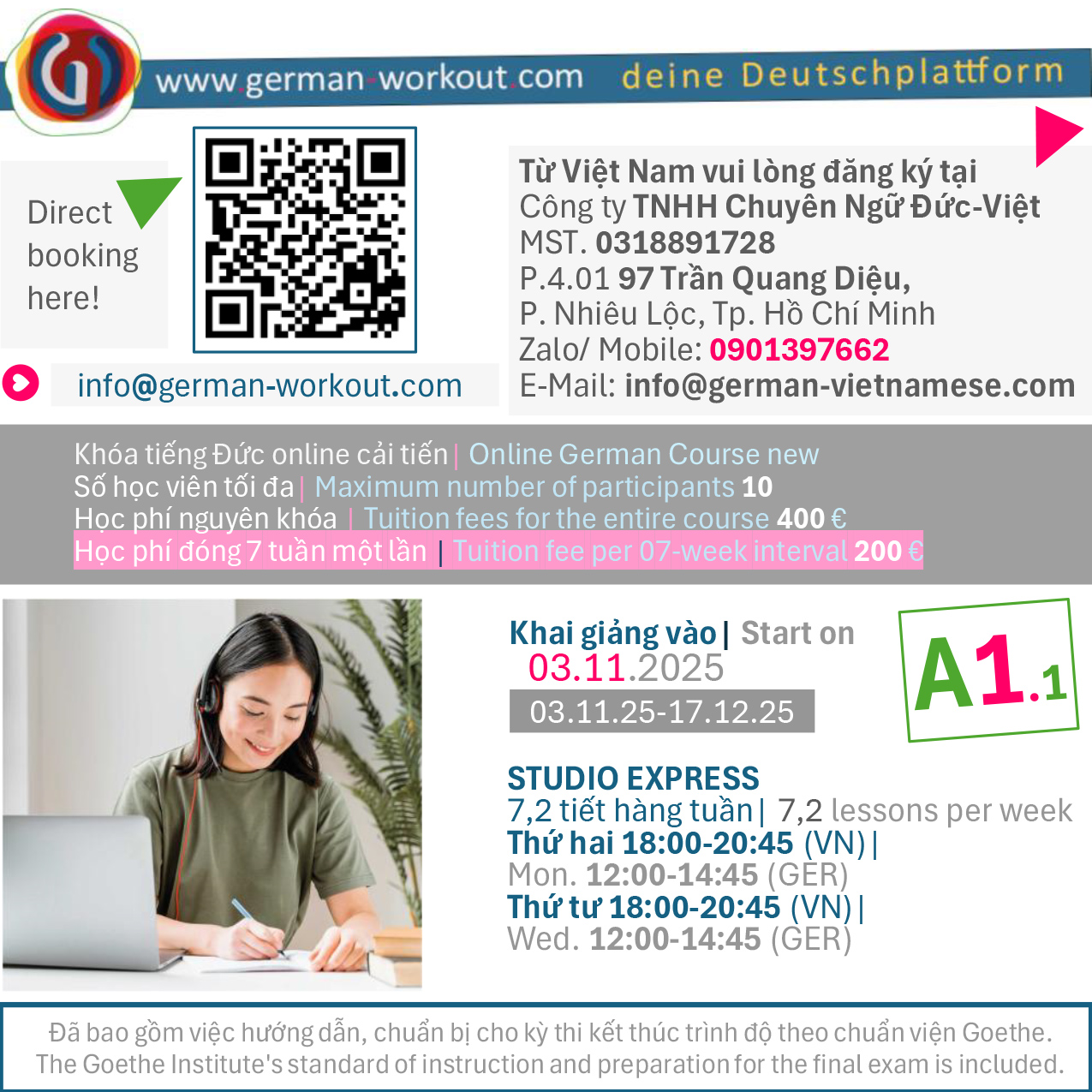 A1.1-Kurse neu- 11 2025